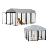 Buy cheap Galvanized Double Dog Kennel Panels , Dog Run Panels Outdoor Large Size product