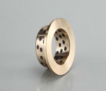 Buy cheap Brass Plus Graphite Bushings , Yellow Black Self Lubricating Bearing from wholesalers