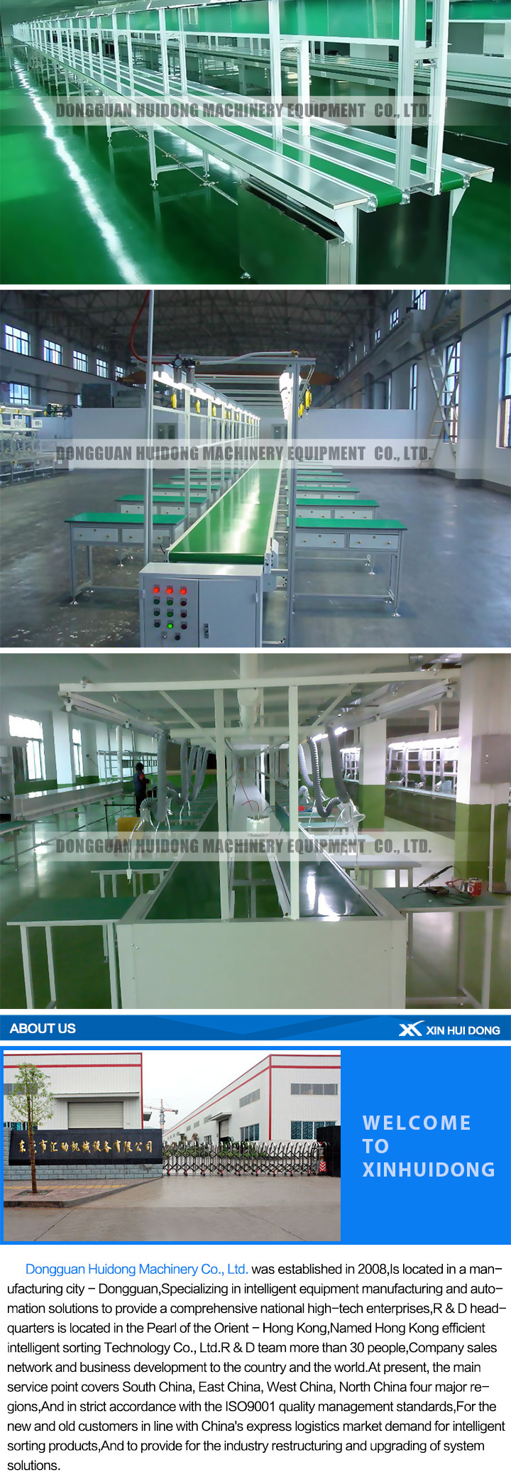 Assembly Line Automated Conveyor Systems , Assembly Line Conveyor 0.4kW - 22kW