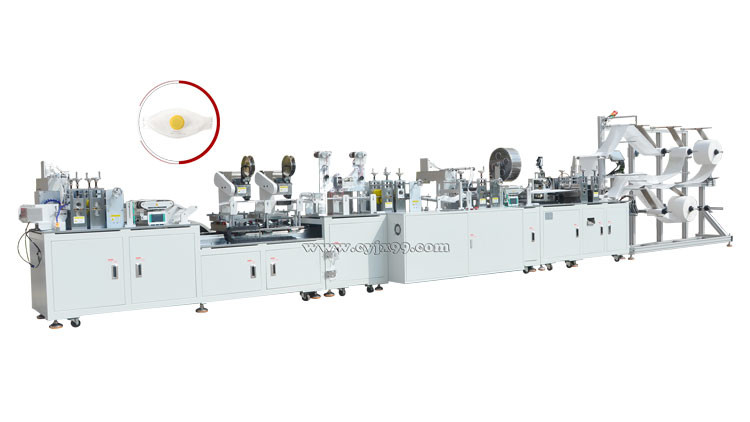 40pcs/min Disposable Face Mask Making Machine , automatic stapling machine
