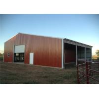 Buy cheap Fire Proof Pre Built Steel Frame Garage Kits , Metal Shelters Garages Anti product