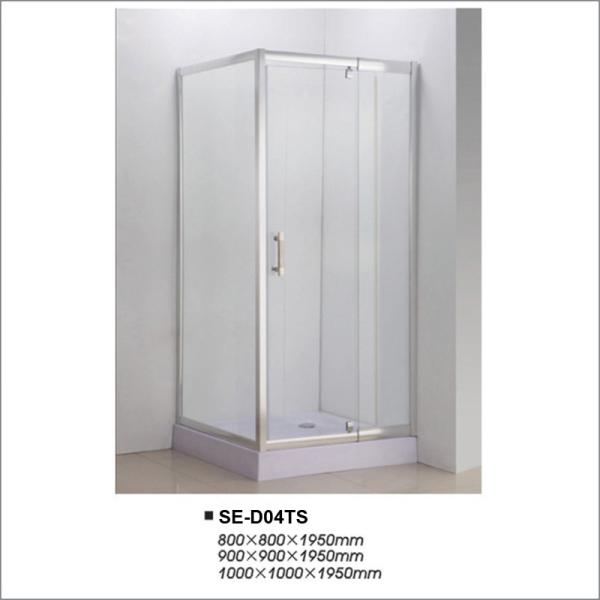 Buy cheap Clear Glass Hinged Door Shower Enclosures Corner Shower Doors with Square Tray from wholesalers