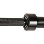 black zinc barbell for men powerlifting and weightlifting training, standard