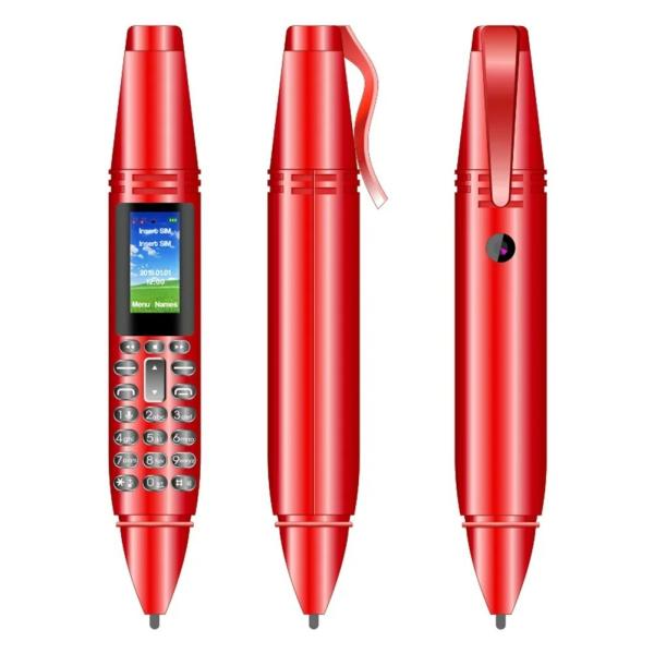 AK007 Mini Mobile Phone 0.96-inch OLED Display Wireless FM Radio Pen Style 2G