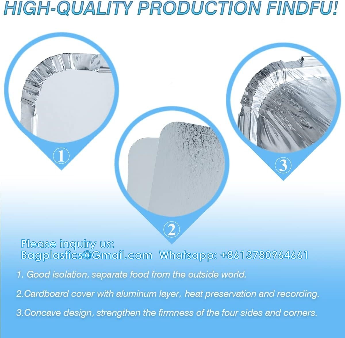 2.25LB (8.5"X6") Oblong Pans - To Go Containers With Lids - Disposable Tin Foil Pans Catering, Meal Prep