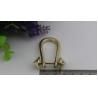 Buy cheap OEM novelty design fashion classical wild zinc alloy can removeble metal d shape bag accessories from wholesalers