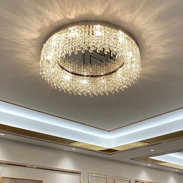 Buy cheap Living Room Ceiling Lamp Luxury Crystal Atmospheric Hall lounge lights(WH-CA-75) from wholesalers