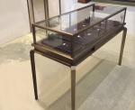 Multi Color Glass Jewelry Display Case / Modern Jewelry Showcases Luxury Style