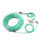 12 24 Cores Fanout MPO To LC Breakout Cable MPO Fanout Cable