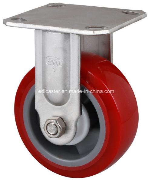 Buy cheap 250kg Rigid TPU Caster S7105-85 Stainless 5" Without Brake from wholesalers