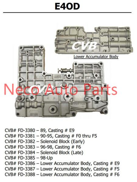 Buy cheap Auto transmission E4OD sdenoid valve body good quality used original parts from wholesalers