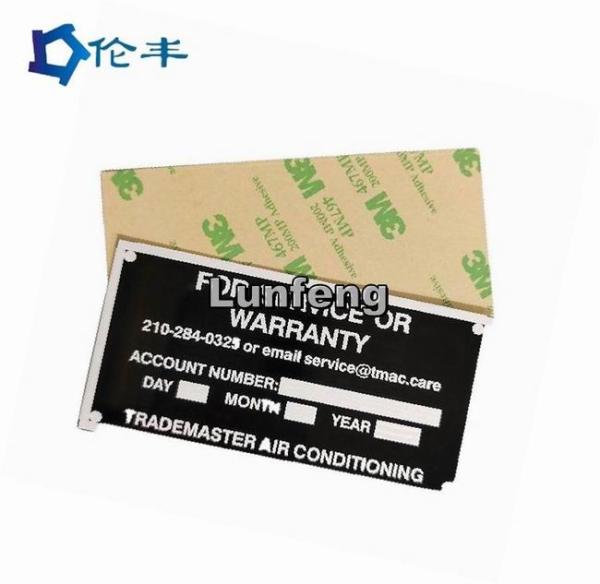 Buy cheap 3M467 Self Adhesive Stainless Steel Name Plate from wholesalers