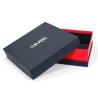 Buy cheap Custom red Cardboard Magnetic Gift Box with Luxury Black Lid Base wholesale from wholesalers