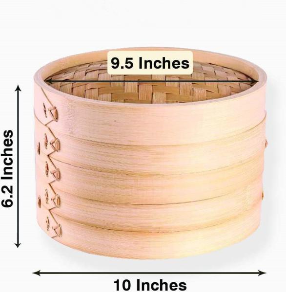 Buy cheap Eco Friendly Bamboo Steamer Basket Round Shape 10 Inch Bamboo Food Steamer from wholesalers