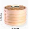 Buy cheap Eco Friendly Bamboo Steamer Basket Round Shape 10 Inch Bamboo Food Steamer from wholesalers