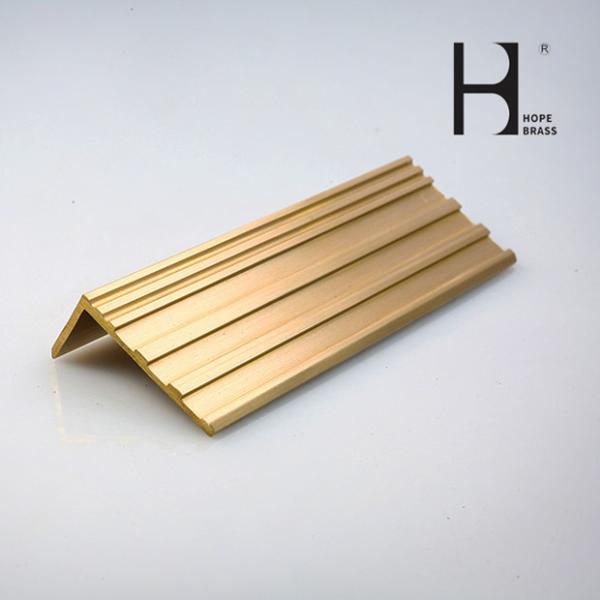 Buy cheap Rustproof Metal Stair Edge Nosing , 2m Long Brass Stair Edging from wholesalers