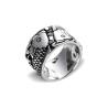 Buy cheap Sterling Silver Women's Men's Band Ring Thai Vintage Fish Style 925 Siver Ring (R603084) from wholesalers