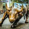 Buy cheap Outdoor Decoration Bull Bronze Cattle Sculpture 3D Design Brown Color from wholesalers