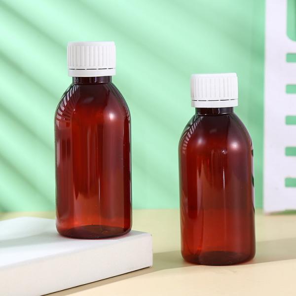 Buy cheap Promethezine PET Collar Material 100ml 120ml 3oz 4oz Amber PET Cough Syrup Bottles Plastic Bottle Lean Bottle from wholesalers
