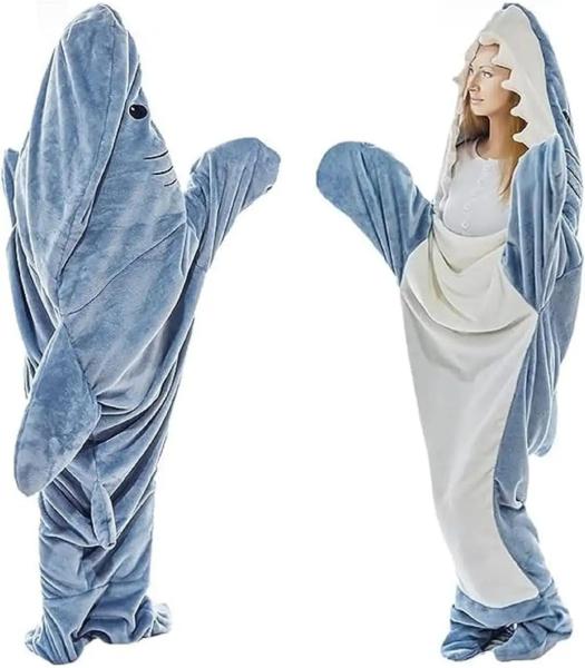 Buy cheap Brushed Pattern Shark Blanket Hoodie Super Soft Flannel Wearable for Adults and Children from wholesalers