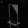 Buy cheap Rectangle Acrylic Stand Up Sign Holder Long Lasting Acrylic Placard Holder OEM from wholesalers