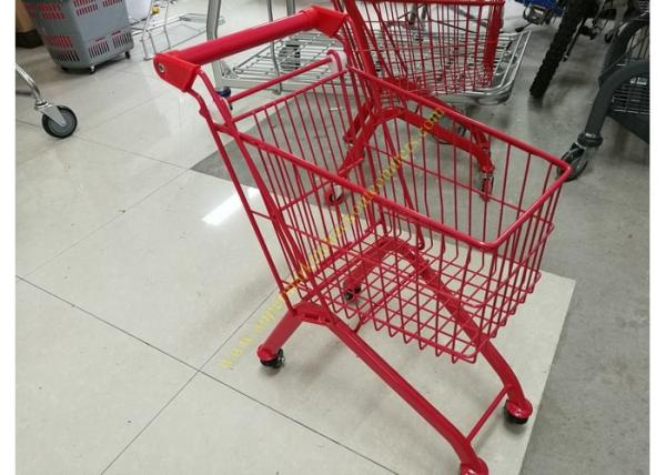 Buy cheap Kids Model Supermarket Shopping Cart / Red Color Shopping Trolley For Kids from wholesalers