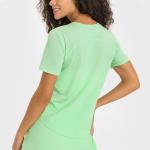 New Summer Cool Women Short Sleeve Workout Shirt Yoga T-Shirt Athletic Tee Top