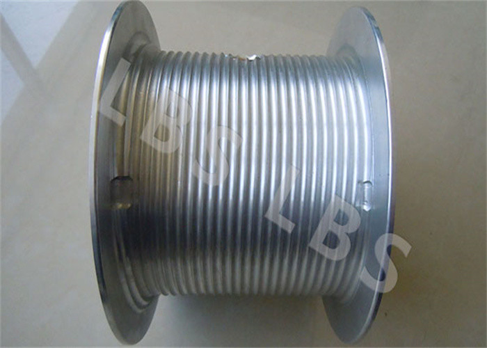 Stainless Steel 600mm Width Mooring Winch Drum With 6mm Wire For Mining