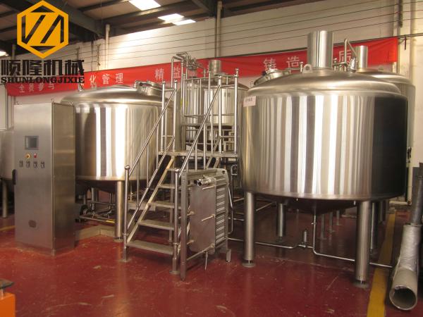 Buy cheap Simple Setups Industrial Beer Making Equipment With 1000kg Malt Mill from wholesalers