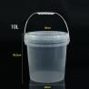 Buy cheap 10L Portable Fishing PP Round Biodegradable Plastic Bucket Food Grade with Cover Seal from wholesalers