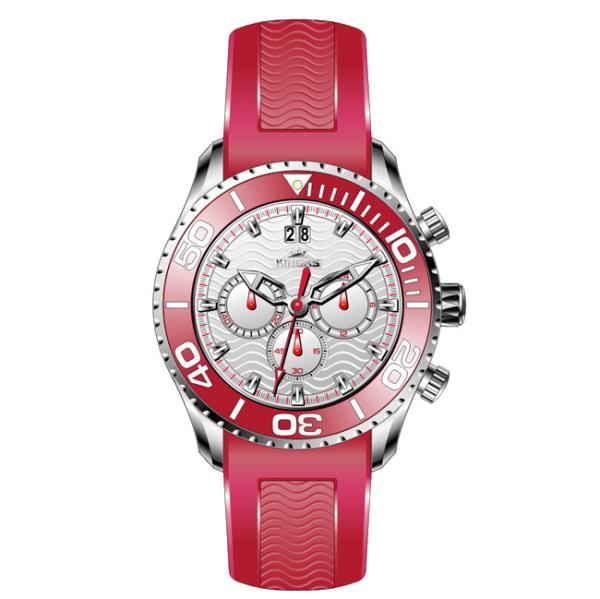 Buy cheap Men's Multifunction Silicone Strap Watches Stainless Steel Case Wrist Watch from wholesalers