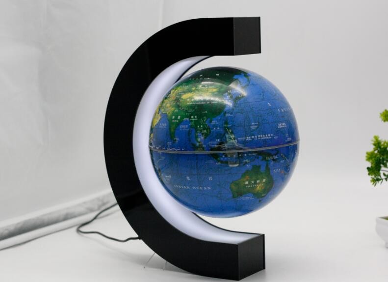 NEW hot sale magnetic floating levitate bottom globe 8inch