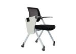 Indoor 4 Wheels Metal Plastic Ergonomic Folding Office Chair