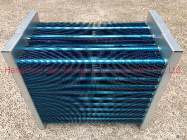 Buy cheap Refrigeration Hot Water Coils HVAC Anti Corrosive Blue Fin Copper Condenser from wholesalers