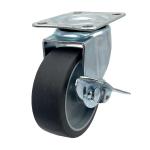 50MM TPR Tread Swivel Plate Caster Wheels Light Duty