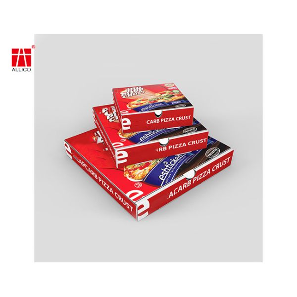 12" Premium White Corrugated Pizza Boxes Take Out Containers DIY Gift Box