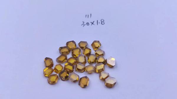 Buy cheap Single Crystal Yellow HPHT Lab Grown Diamonds Dia 3.0mm For Wire Drawing Die from wholesalers