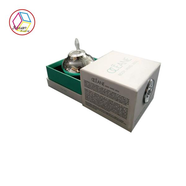 Buy cheap Fancy Cosmetic Gift Box / Personalised Makeup Box Sticked Golden Logo from wholesalers