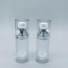 Buy cheap Silver transparent cosmetic packaging lotion essence PP airless lotion pump bottle from wholesalers