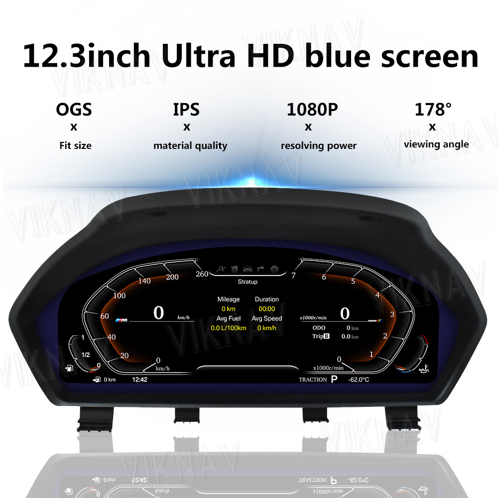 Viknav For BMW 3Series F30 F31 GT F34 4Series F32 F33 F36 (2011-2017) 12.3 inch Digital Dashboard Multimedia Player