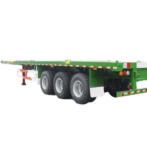 Buy cheap 1300mm Flatbed Container Semi Trailer 20ft Flatbed Truck For Bulk Cargo from wholesalers