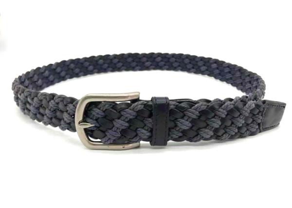 Buy cheap Webbing Woven Braid 3.5cm Mens Casual Leather Belt from wholesalers