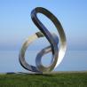 Buy cheap Brushed Stainless Steel Flowing Ribbon Sculpture Contemporary Reflective Art for Luxury Spaces from wholesalers
