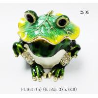 Buy cheap Hot sale frog shape jewelry box custom frog jewelry metal box product