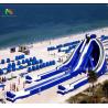 Buy cheap Commercial Large Triple Inflatable Water Slide 3 Lane High Tide Inflatable Water Slide from wholesalers