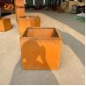 Buy cheap Garden Corten Steel Rustic Outdoor Metal Planters Large Square from wholesalers
