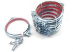 Woodworking Dust Removal Galvanized Steel Hose Clamp Round Flange Duct Quick