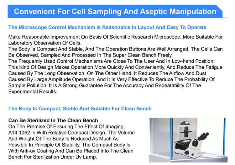 OPTO EDU A14.1064 Inclined Phase Contrast Fluorescence Microscope
