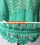 Blouse Shirts Women Emboridery Long Sleeve Crochet Tops Lace Blusas De Renda