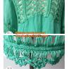 Buy cheap Blouse Shirts Women Emboridery Long Sleeve Crochet Tops Lace Blusas De Renda Camisa Femini from wholesalers